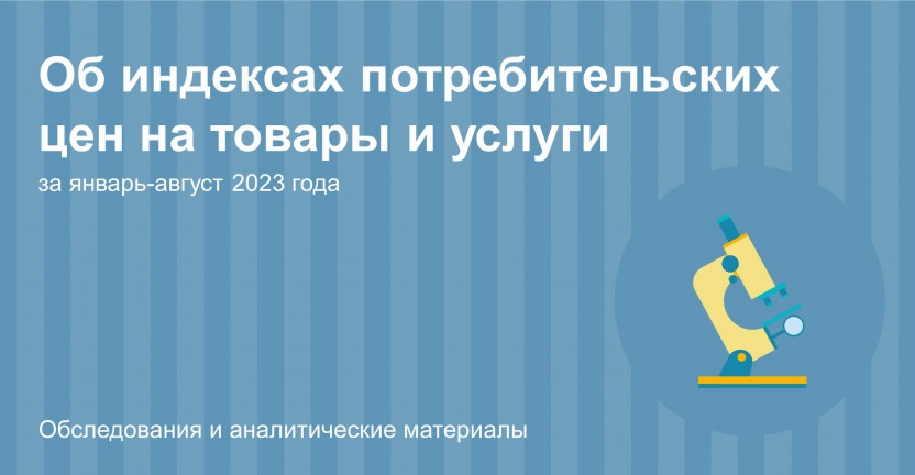 Об индексах потребительских цен на товары и услуги по Костромской области за январь-август 2023 года
